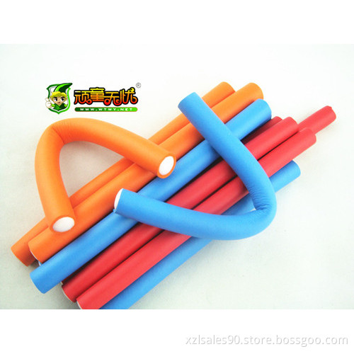 Colorful rubber foam hair roller